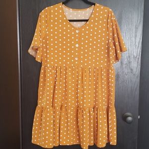 Yellow Polka Dot Dress